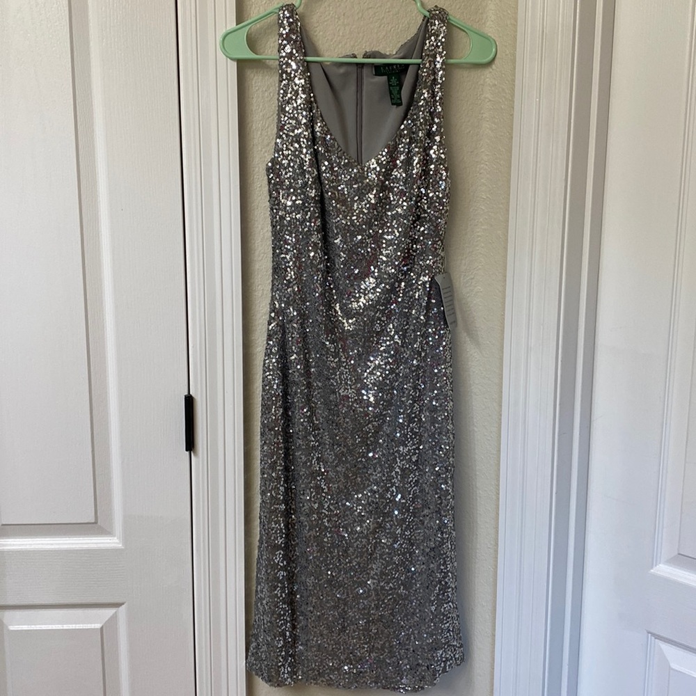 Sequined Ralph Lauren Cocktail Dress